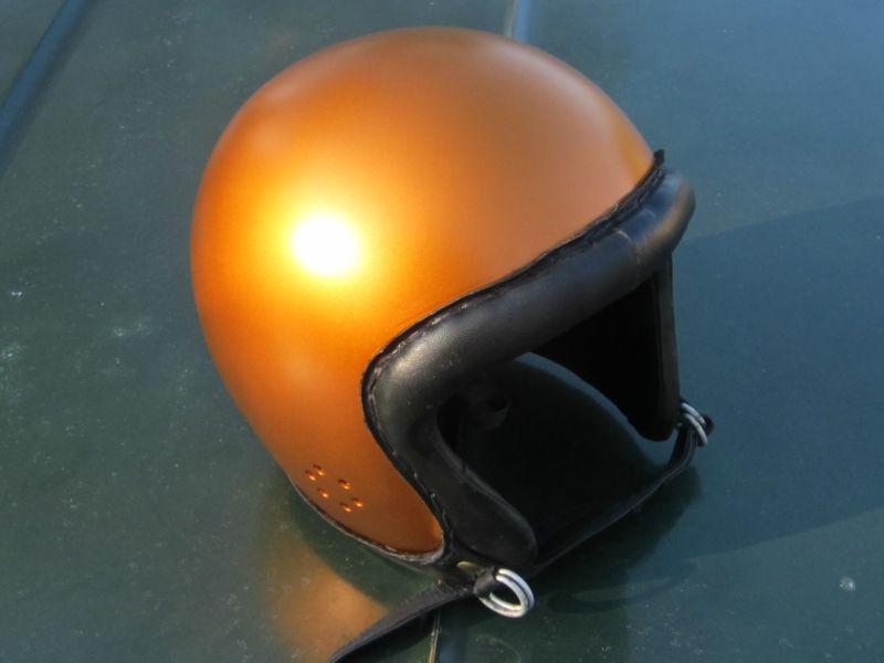 Buco resistal , bell toptex ? -vintage motorcycle leather trim helmet 