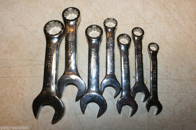 Matco tools 7 piece x-short combo wrench set
