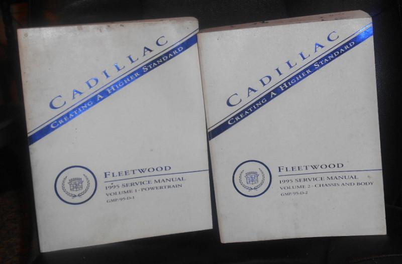 1995 cadillac fleetwood original  shop service repair manual set vol. 1-2
