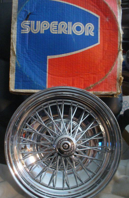 Set of 4 rim chrome spoke wheels (13 x 5 1/2).....beautiful