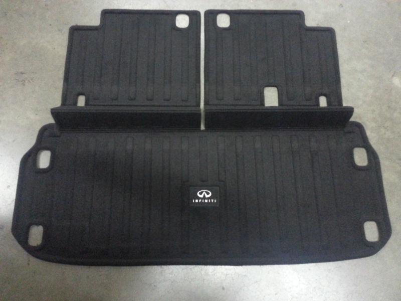 Oem factory infiniti jx35 qx60 cargo area protector with flip function graphite