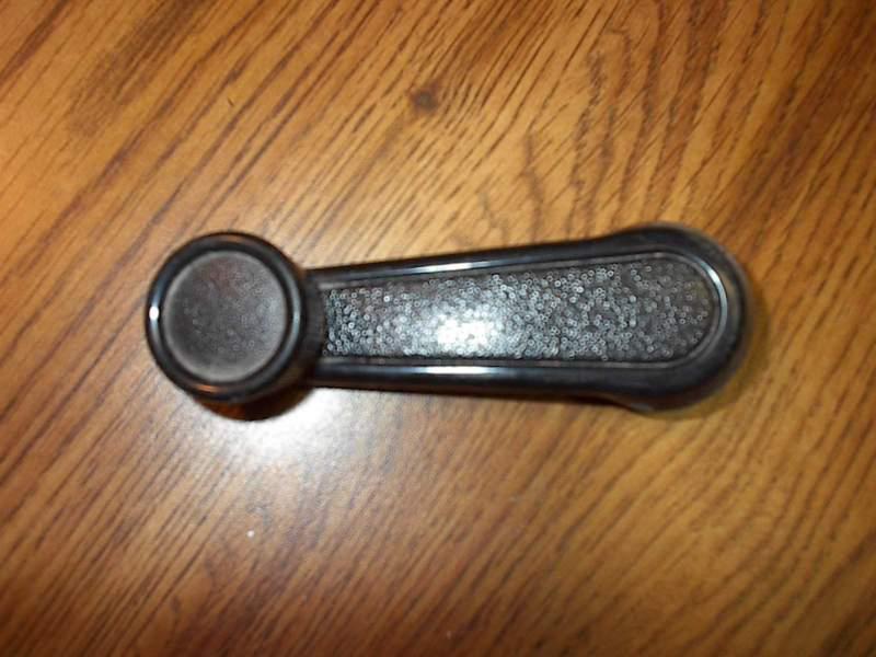 Small plastic black window crank handle 
