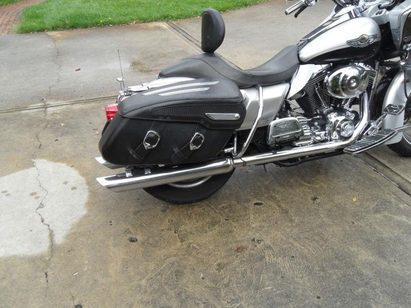 Sell Harley Road King Classic Hard Leather Saddlebags '97'13 w/trim in