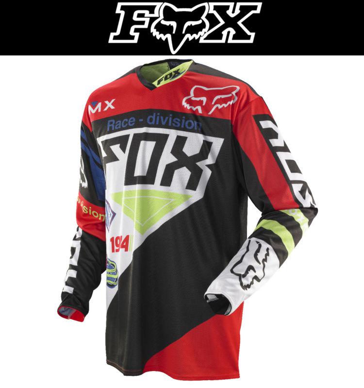 Fox racing 360 intake black red dirt bike jersey motocross mx atv 2014