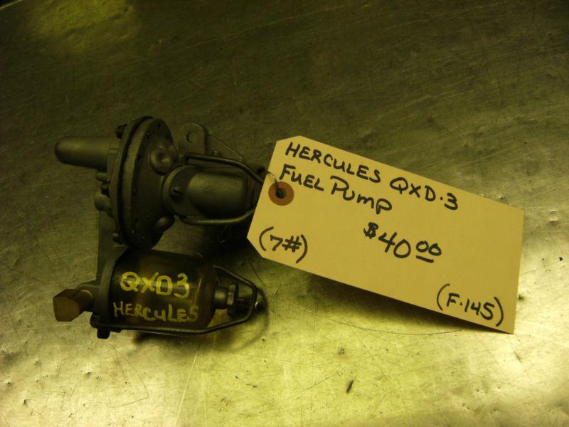 Hercules qxd-3 fuel pump