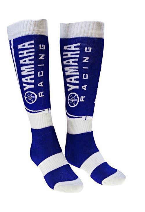 Yamaha racing socks with outlast in blue/white - brand new