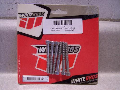 Nos white bros. e-srs end cap screw kit 18 ds p/n 06-402/cc-102{fbc
