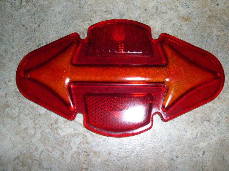 Vintage turn signal stop light lens red glass 1920's 1930's 1940's classic car