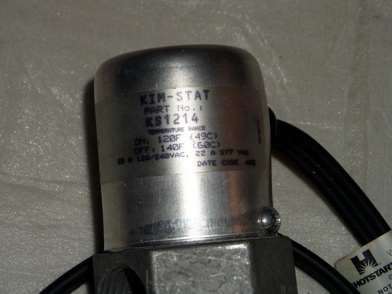 Lot 2 kim-stat hotstart ks1214 thermostatic switch new