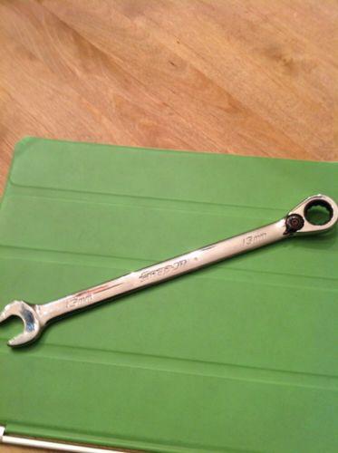 Snap on soexrm13 combination ratcheting wrench flank drive  13mm made in usa.