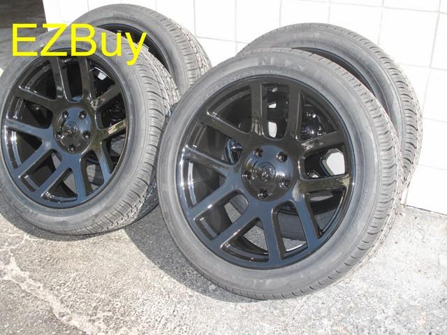 22" dodge ram 1500 srt10 style black gloss wheels and 305-40-22 nexen tires 2223