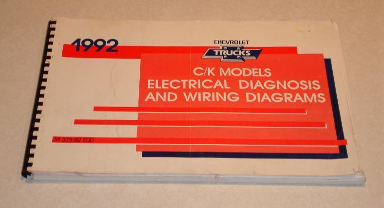 1992 chevrolet c/k models electrical diagnosis & wiring diagrams