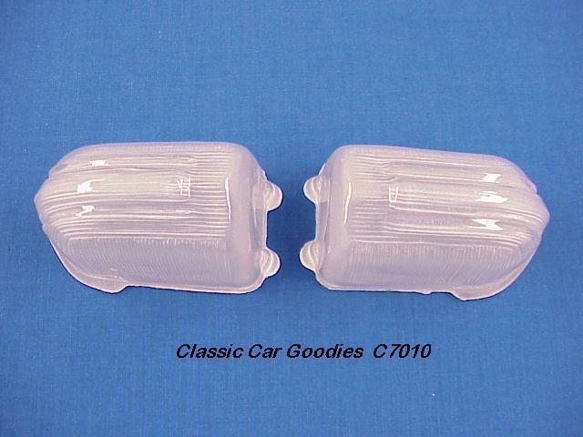 1942-1946 chevy truck glass park light lenses new pair!