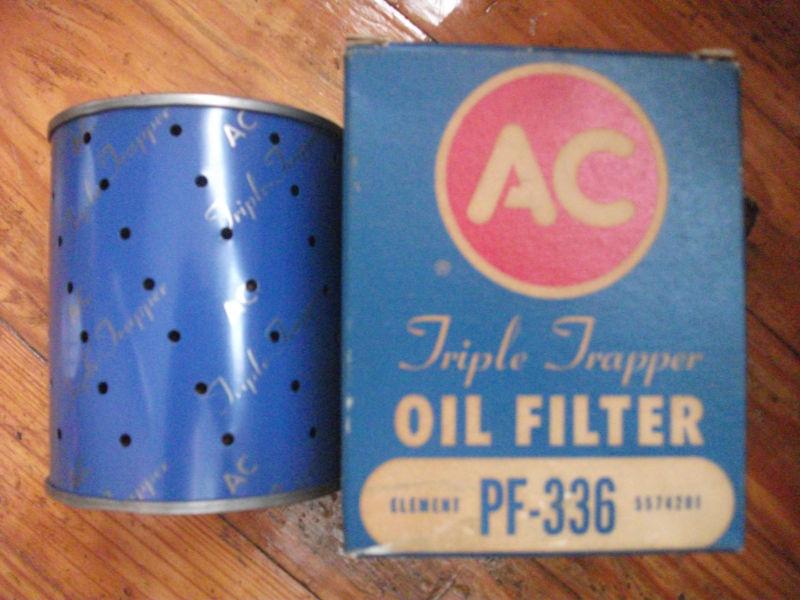 Vintage ac oill filter plymouth,dodge v-8's pf-336,nos