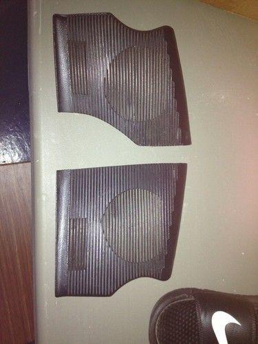 Black front dash speaker covers grills mustang 87-93 pair