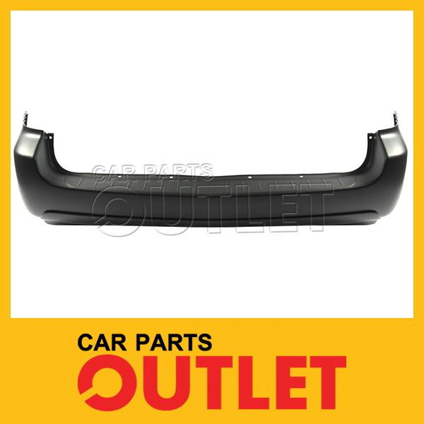 04-10 sienna rear bumper cover assembly replacement new primed w/o sensor le/xle