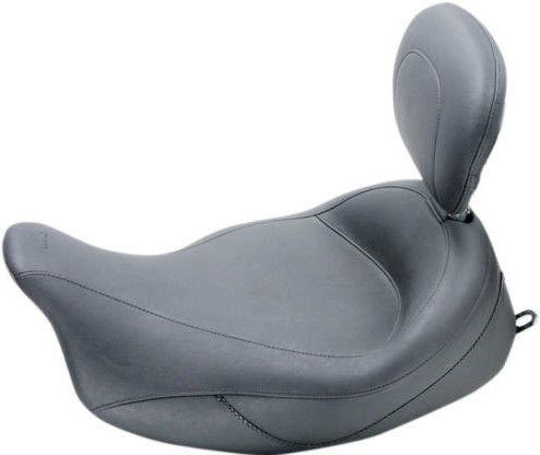 Mustang vintage super solo seat w/ driver backrest 2008-2013 harley touring