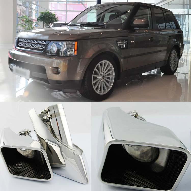 Dual superb inlet t304 stainless steel exhaust muffler tip for range rover sport