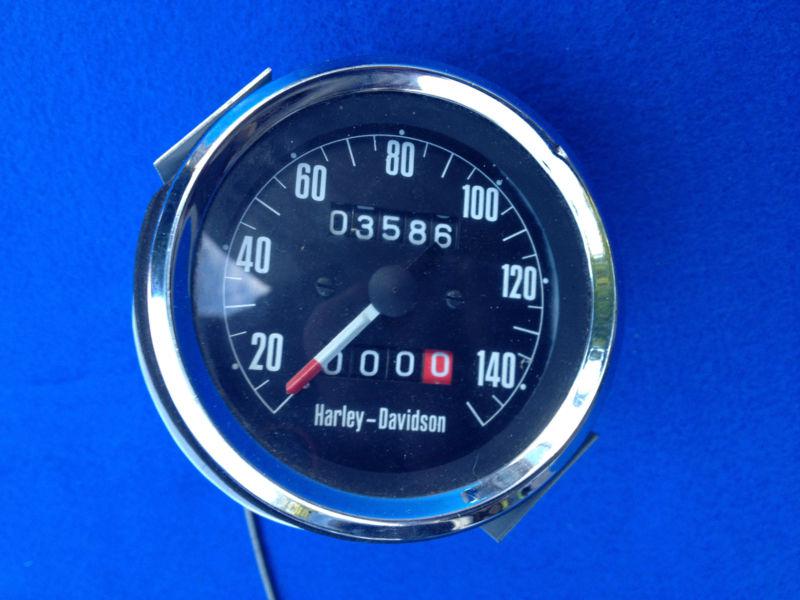 Vintage genuine 1965 harley davidson ironhead speedometer