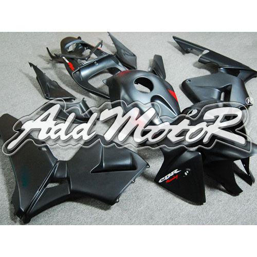 Injection molded fit 2005 2006 cbr600rr 05 06 flat black fairing 65n09