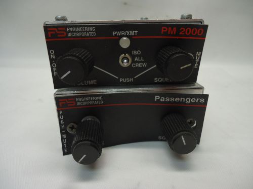 Ps- engineering pm-2000 intercom with 11918 crew module- used avionics