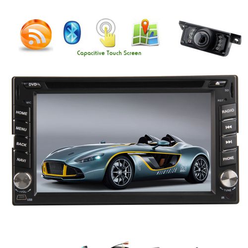 Android quad-core in dash audio gps 6.2&#034; hd cd player wifi subwoofer rear camera