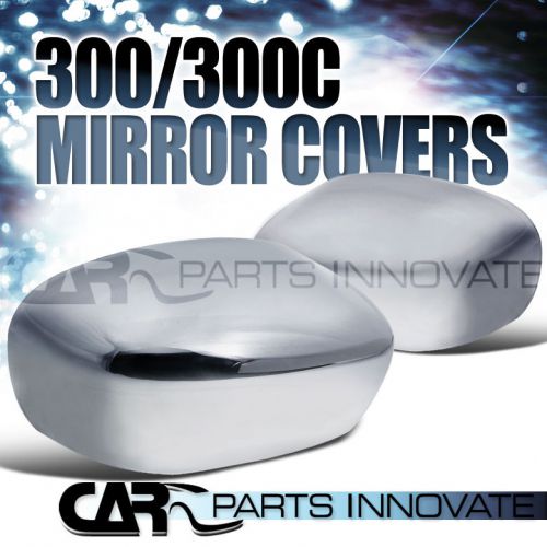 2004-2010 chrysler 300 300c triple chrome abs side mirror covers
