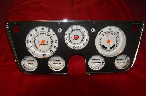 Restored 67-72 chevy or gmctruck tach dash with white faces