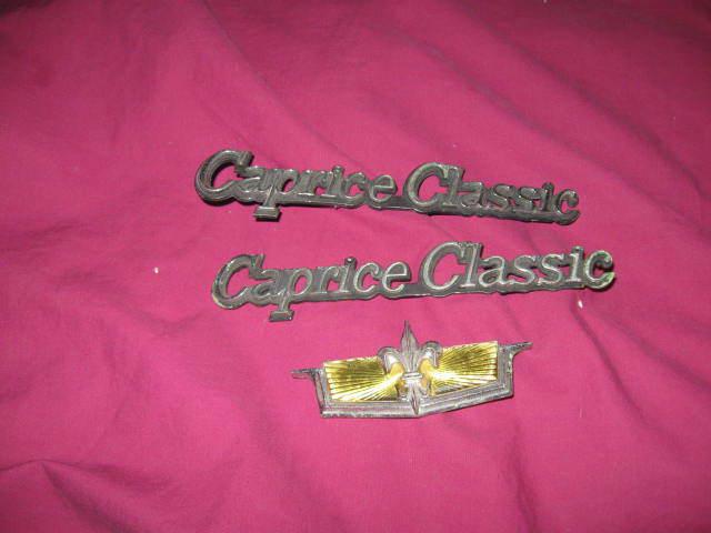 Caprice classic emblem set