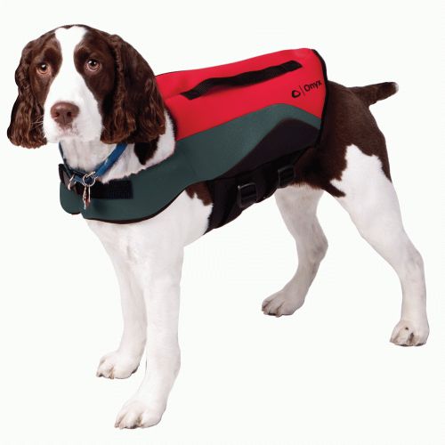 New onyx 157200-100-050-12 neoprene pet vest - x-large - red/grey