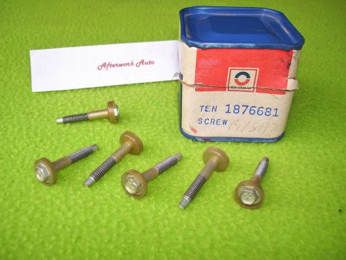 Six ac delco 1876681 insulated brush/regulator screws for delco alternators