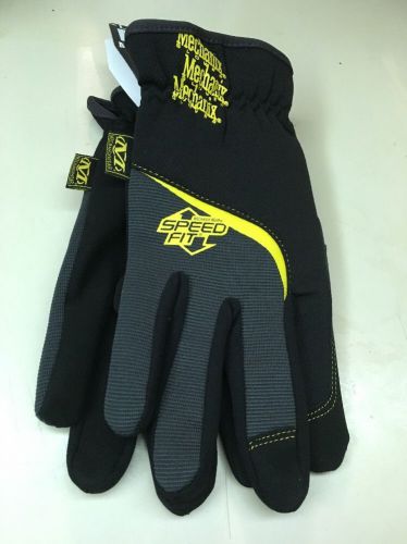 Mechanix wear black speed fit multi-use gloves, large msf05-010 new
