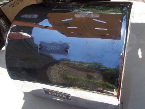 Large chrome steering box cover boat nautical decoration. 12&#034;  x 12&#034;  x 6&#034;