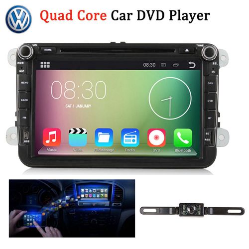 Quad core 8&#034; android 4.4 car dvd player gps volkswagen v2din radio for vw+camera