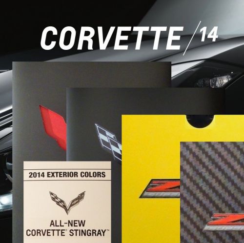 Corvette stingray 2014 book + brochures +chart: 2015 z06 lt4 chevrolet - lt1 z51