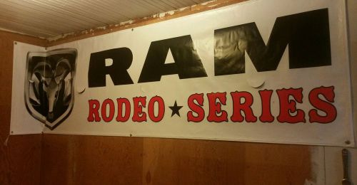 Dodge ram rodeo series banner automotive advertisement sign