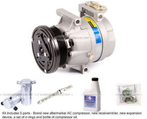 Ac compressor kit + drier, expansion device, oil &amp; more for pontiac grand prix