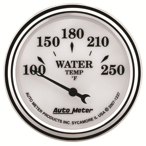 Auto meter 1237 old tyme white ii; water temperature gauge