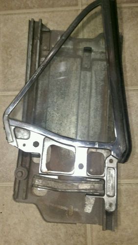 1964 1965 1965  ford mustang quarter window glass with rail  (driver side)