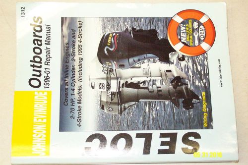 Seloc marine repair manual #1312 omc johnson evinrude 2 stroke outboards 1990-01