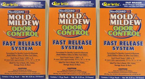 3-pack, odor eliminator - 89970 fast release, 10 gm. nosguard sg removes odors
