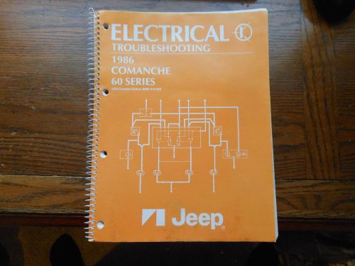1986 jeep comanche 60 series electrical troubleshooting manual