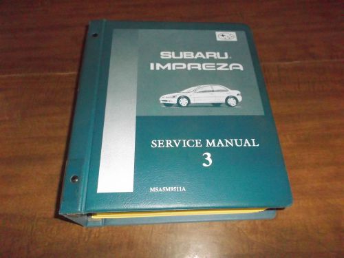 1995 subaru impreza service repair shop manual supplement book 3 factory oem