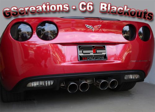 C6 chevy corvette rear blackout kit - blackouts z06 zo6