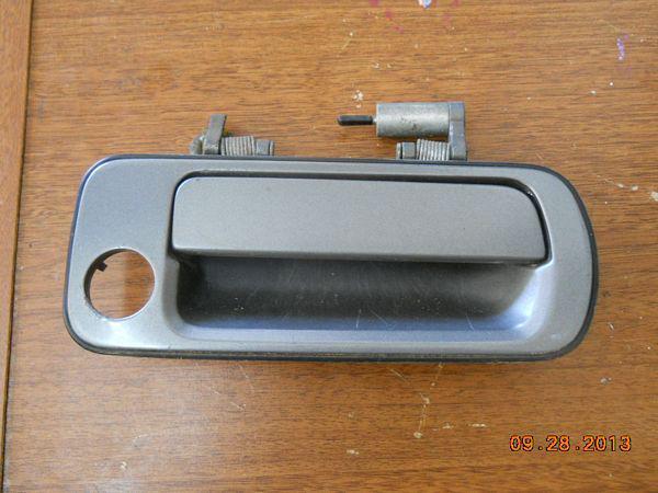 87-92 toyota supra right passenger side door handle dark gray grey silver