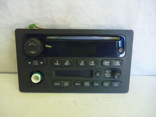 03-05 gm chevrolet gmc tahoe yukon radio cassette cd face plate 15104156 fp53014