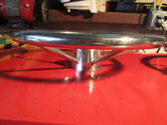 15" stainless steel steering wheel deep dish 3/4" taper