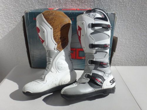 Sidi boots motocross offroad size eur 41/ us 7.5 silver / white new