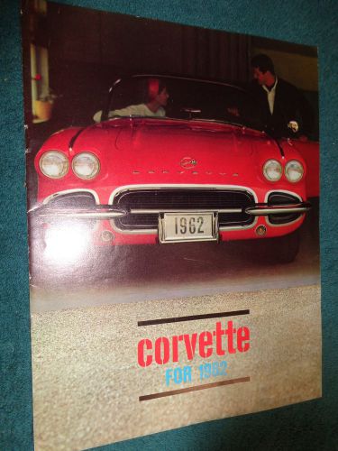 1962 chevrolet corvette sales brochure / original dealership catalog