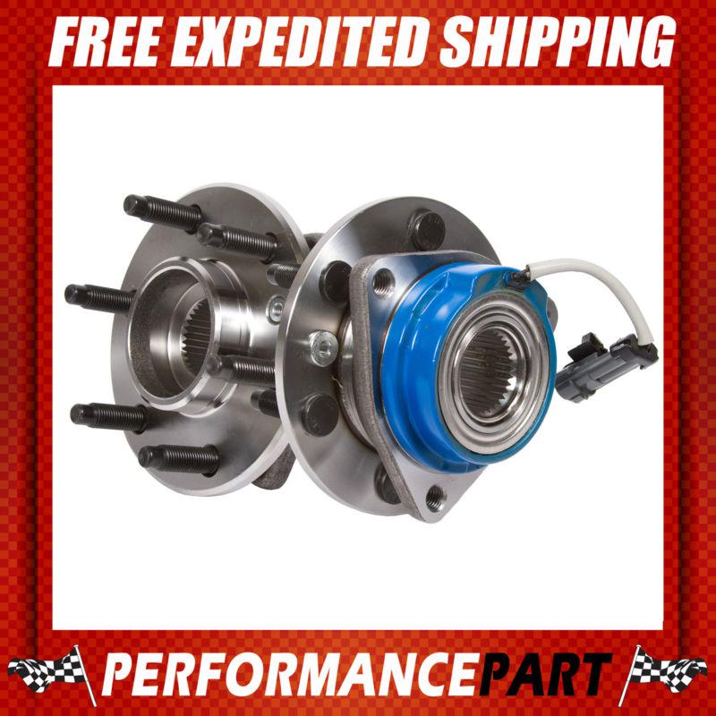 2 new gmb front left and right wheel hub bearing assembly pair w/ abs 730-0319
